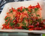 Une image de l'étape 8 de Saumon au poivron rouge, aneth et citron.