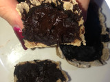 Tartaletas de chocolate y fruta, saludables