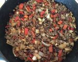 A picture of step 2 of California Farm Red Lentil Stuffed Baked Bell Pepper.