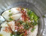 A picture of step 1 of Sago balls.