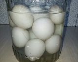 Foto langkah ke 5 dari resep Telur Asin Bawang Putih Home Made #Dandelion.