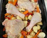 Chicken thighs with roasted veg and new potatoes recipe step 6 photo