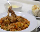 Foto del paso 1 de la receta: Guiso de arroz y alitas de pollo
