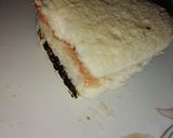 A picture of step 3 of 3 color Sandwich.