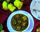 A picture of step 4 of Palak Paneer.
