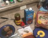 A picture of step 1 of Luau quesadillas.
