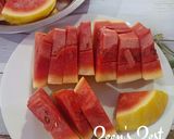 A picture of step 2 of Sunshine Watermelon or Yellow Rind Watermelon Salad.
