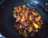 A picture of step 5 of Baby Corn Manchurian.