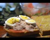 Foto del paso 1 de la receta: Tapadito de pollo en pan integral (sándwich)