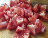 A picture of step 1 of Sig's Tomato Salad Slurp.