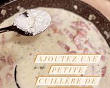 Une image de l'étape 5 de Tagliatelles sauce crémeuse au Parmesan, Vin blanc & lardons fumé.