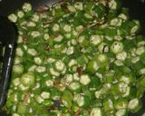 A picture of step 4 of Choka Bhindi.