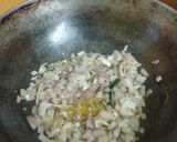 A picture of step 2 of Valachi bhaji.