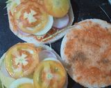 A picture of step 3 of Veg sandwich.