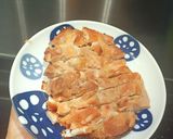 A picture of step 4 of Boneless chicken Thighs in charsiu sause.