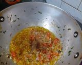 A picture of step 5 of Aloo palak.