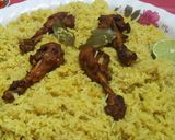 A picture of step 6 of Chicken Mandi.