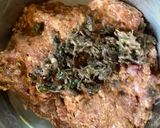 A picture of step 2 of Mutton Keema Samosa.