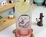 Foto langkah ke 2 dari resep Peach Lime Soda 🍹.