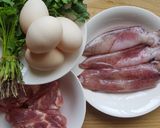Hình bước làm 1 của món Cháo Mực thứ thiệt