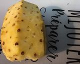 Une image de l'étape 1 de Salade d'ananas et pastèque.