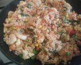 九層塔蝦仁番茄蛋炒飯-Thai basil prawn tomato egg fried rice的食譜步驟3照片
