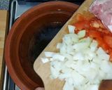 Une image de l'étape 1 de Tajine au veau à compagnie des légumes.