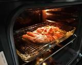 Dried Scallop Pasta With Baked Salmon Steak And Baked Sweet Potato In Coconut Oil recipe step 2 photo