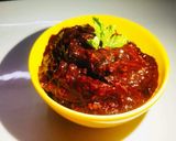 A picture of step 4 of Veg spinach momos.