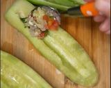 A picture of step 4 of Cucumber boat chaat खीरे की बोट चाट.