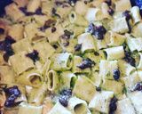 A picture of step 6 of Baked Pasta with Arugula Pesto.