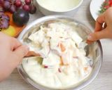 Foto langkah ke 9 dari resep Salad Buah Saus Creamy Orange mint (Dressing).