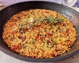 Foto del paso 7 de la receta Paella de Magro de cerdo con Alcachofas