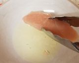 A picture of step 3 of Deep fried Chicken Goujon Strips. 😀.