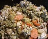 A picture of step 3 of Chicken Alfredo.