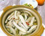 Hình bước làm 7 của món Nấm tiềm đậu