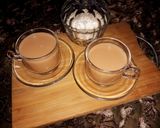 A picture of step 3 of Karak chai.