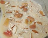 A picture of step 4 of Fruits Custard for children.