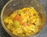 A picture of step 12 of Chapdi Tavo or Chapdi Undhiyu ---- A Saurashtra Platter.