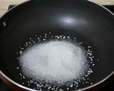 A picture of step 3 of Rose kaju katli.