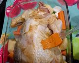 A picture of step 4 of Oven-Baked Chicken with Vegetables.