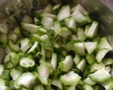A picture of step 1 of Shiroli ki sabji (Ridge gourd).