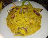 A picture of step 7 of Jallof Spaghetti.
