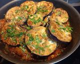 A picture of step 8 of Fried Eggplant with Spanish Tomato Sauce.