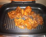 A picture of step 3 of Honey Soy pork using double grill pan.