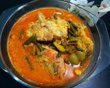 Foto langkah ke 6 dari resep Gulai Kakap Merah.