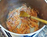 Foto del paso 3 de la receta: Arroz cremoso en caldo de gambas en sartén