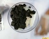 A picture of step 2 of Chocolate ganache.