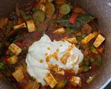 A picture of step 4 of Parda paneer biryani.