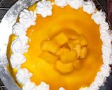A picture of step 12 of Eggless Mango cake.